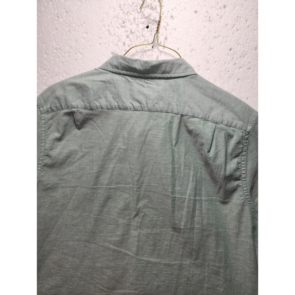 Nautica Shirt Men XXL Green Button Down Collared Casual Short Sleeve - Picture 6 of 12